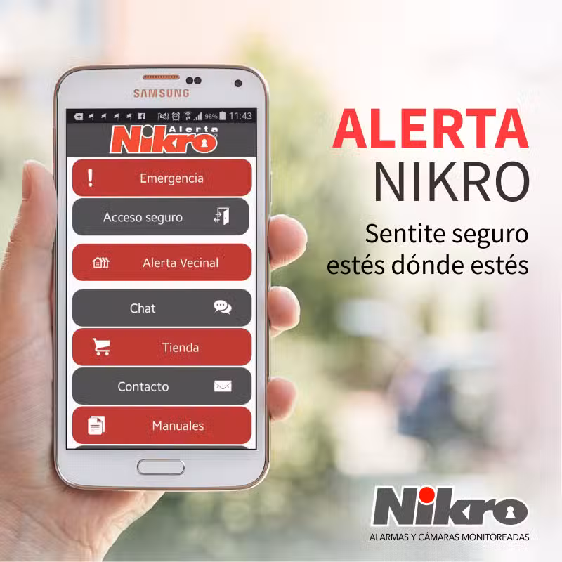 Nikro alarmas y cámaras monitoreadas