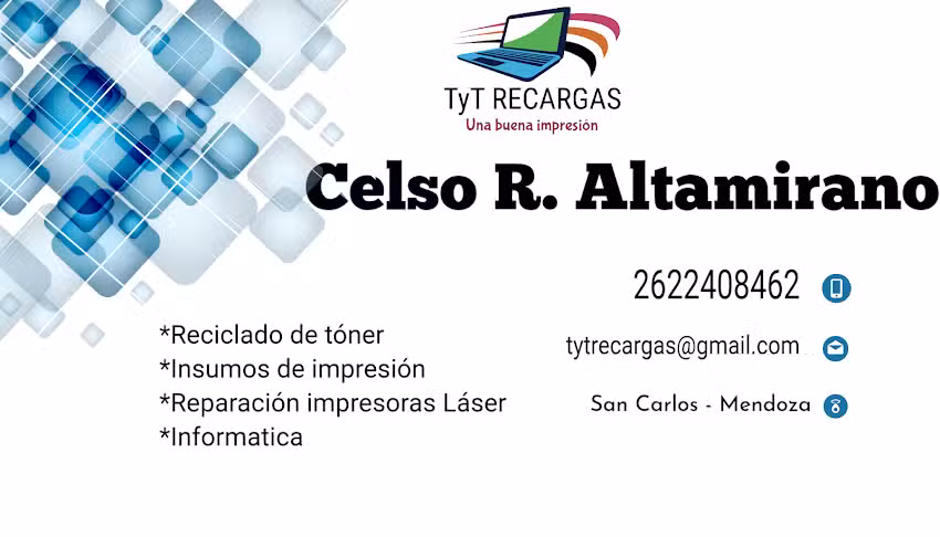 Tt recargas insumos informática reparación Pc